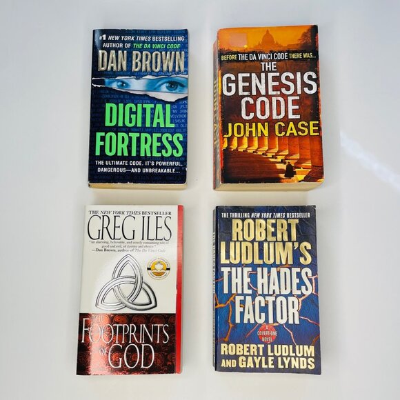 Collection of 4 Great Techno Thriller Paperbacks - Picture 1 of 3